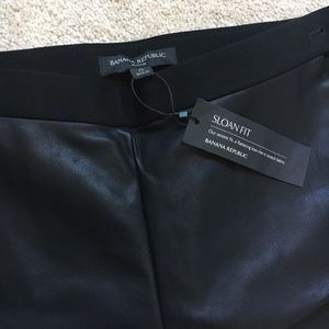 Banana republic leather front pants